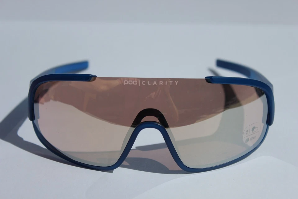 Gafas de sol POC Crave bicicleta/ciclo azul ópalo/marrón plata espejo NUEVO $265 Italia Foto 2 de 4