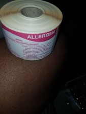 Cookie,Cake,Sweets,Muffins Allergen Warning Stickers Food Allergy Content Labels