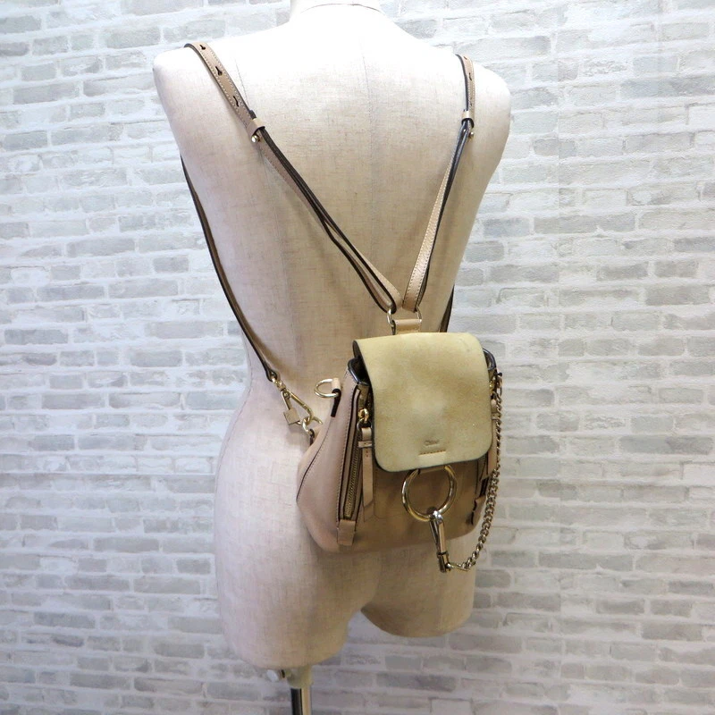 CHLOE  BRAND NEW! Small Faye Day Bag Calfskin & Suede In