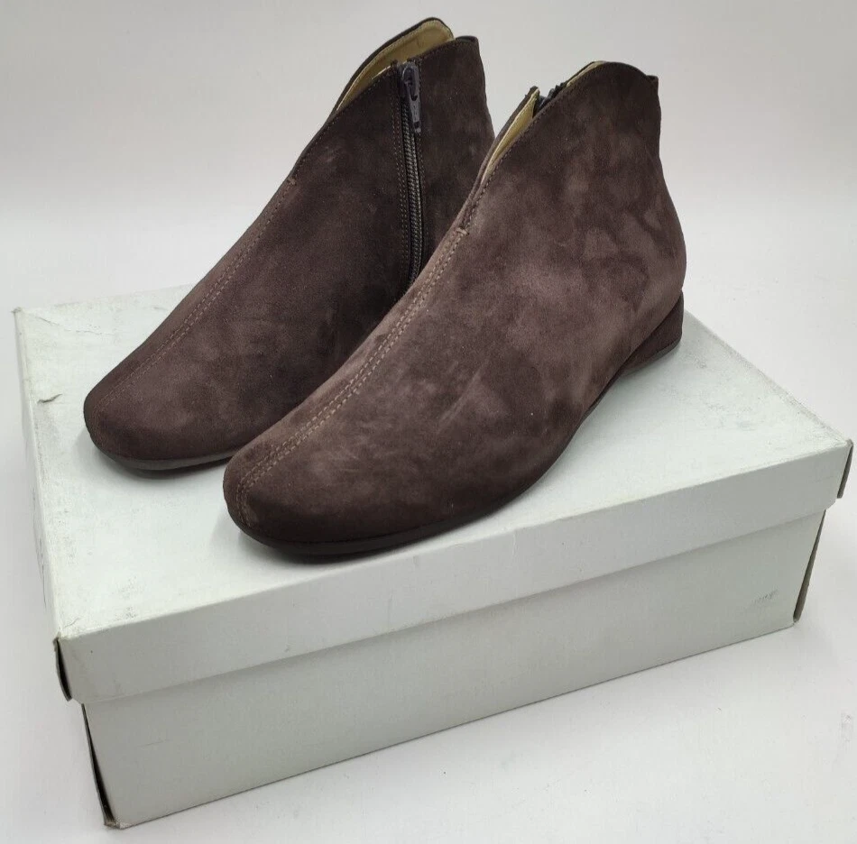 Stiefeletten 36 Echt Leder Hassia Damen Schuhe Braun Halbhoch Premium Weit G 2 - Bild 1 von 4