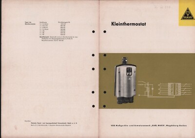 Magdeburg-Buckau, brochure 1962, VEB measuring instruments fittings Karl-Marx-Stadt