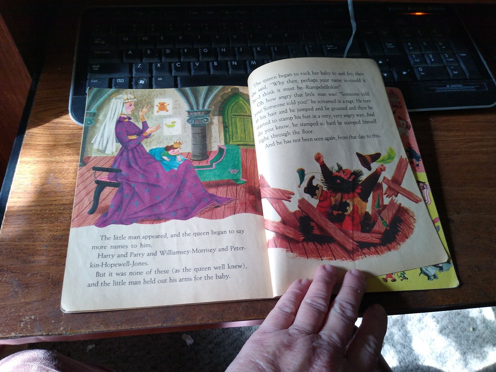 RUMPELSTILTSKIN & PRINCESS & THE PEA1962LITTLE GOLDEN BOOK 498 "B