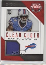 2014 Panini Totally Certified Rookie Clear Cloth Jersey 57/100 Sammy Watkins 0o9
