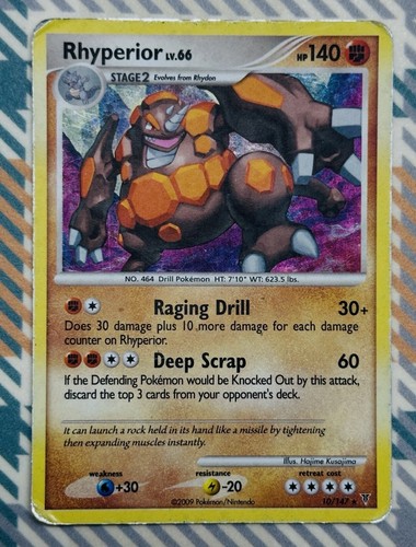 Pokemon Rhyperior 10/147 Supreme Victors Holo Rare HP/DMG Fast Shipping