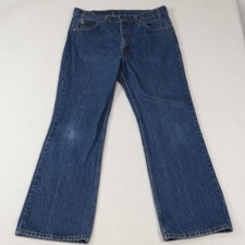 Vintage Levi's 517 Bootcut Jeans 34x30 Fits 32x28.5 90s Orange Tab Made in USA