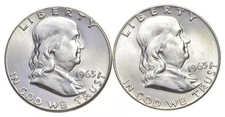 Choice Unc 1963 P D Franklin Half Dollar  Gem BU Collection Lot Set