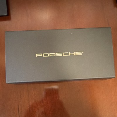Porsche Promotional Pen in Presentation Box, Black/Silver/Blue Automobiles