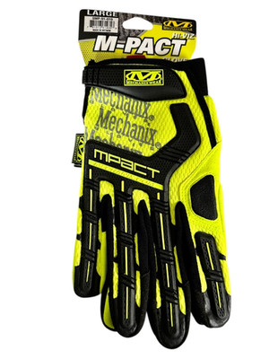 Mechanix Wear SMP-91-010 Hi-Viz safety Yellow M-Pact Impact Glove size Large new