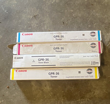 Canon GPR-36 Genuine Toner Cartridge Lot Set Black Cyan Magenta Yellow CMYK