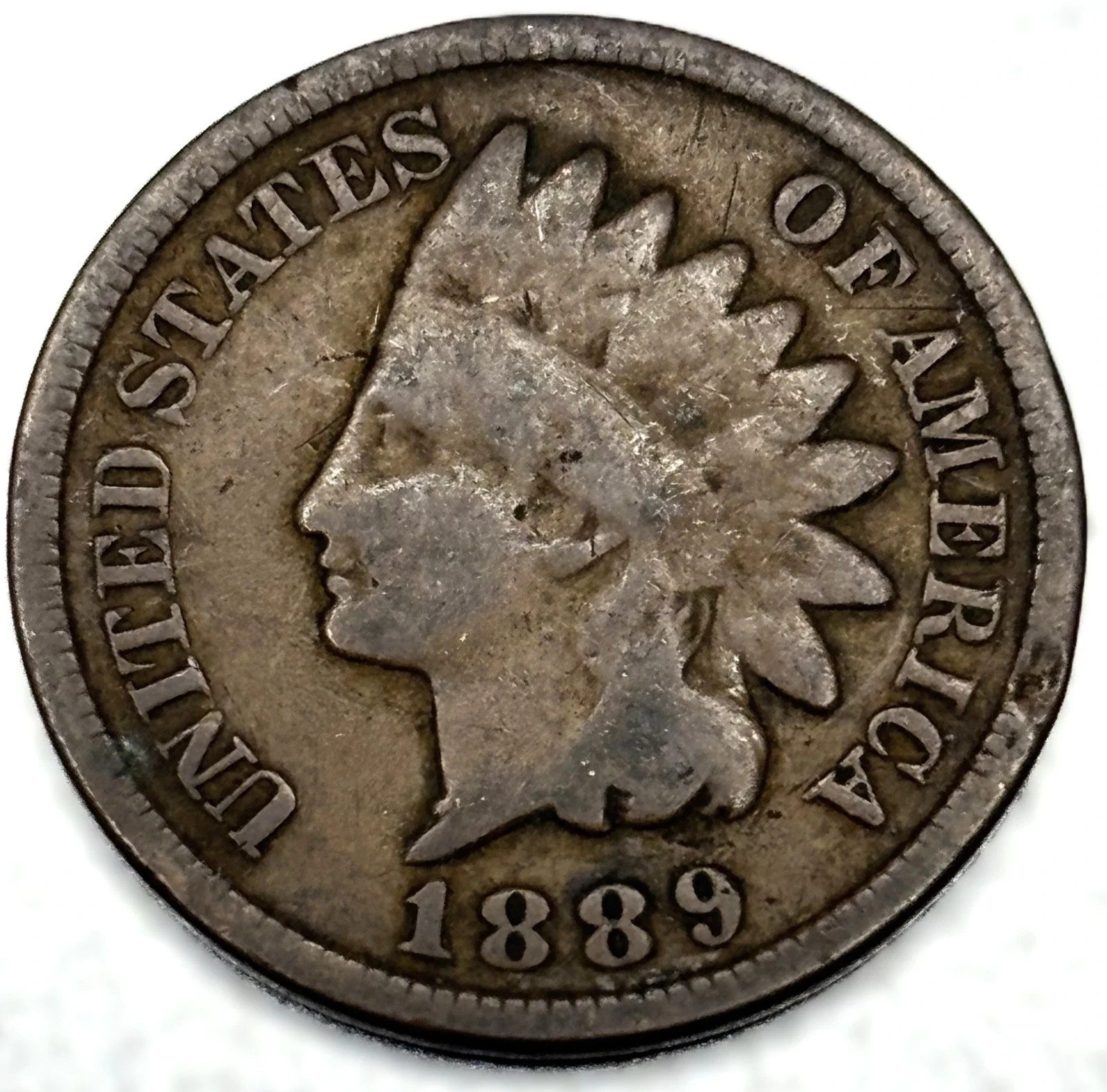 1898 Indian Head Cent Penny Good Condition 1c One Cent US Coin FREE SHIPPING