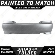 New Painted Nh623m - Silver Rear Bumper Cover For 2004-2005 Honda Civic Coupe