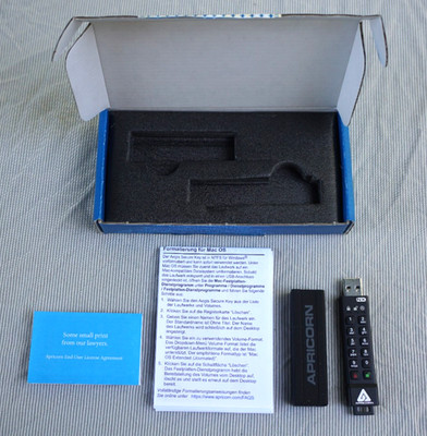Apricorn Aegis Secure Key 3z 256-bit AES XTS USB 3.0 Memory Key - NEW - 128GB