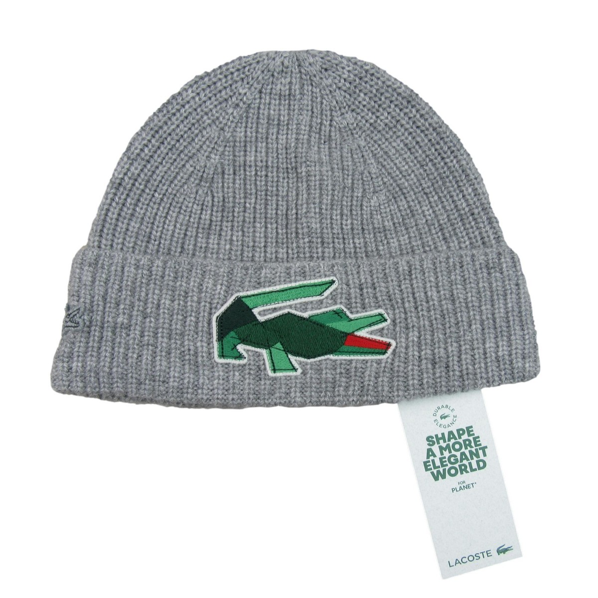 Lacoste Gris Nouveau Bonnet Lacoste Lacoste Beanie Grey Clearance