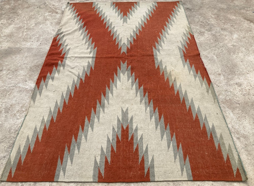 Vintage Traditional Handmade Beautiful Turkish Kilim Floor Rug Carpet 254x155 cm