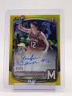 YARDEN GARZON 2025-26 BOWMAN CHROME U 1ST YELLOW REFRACTOR AUTO /75 Q2045