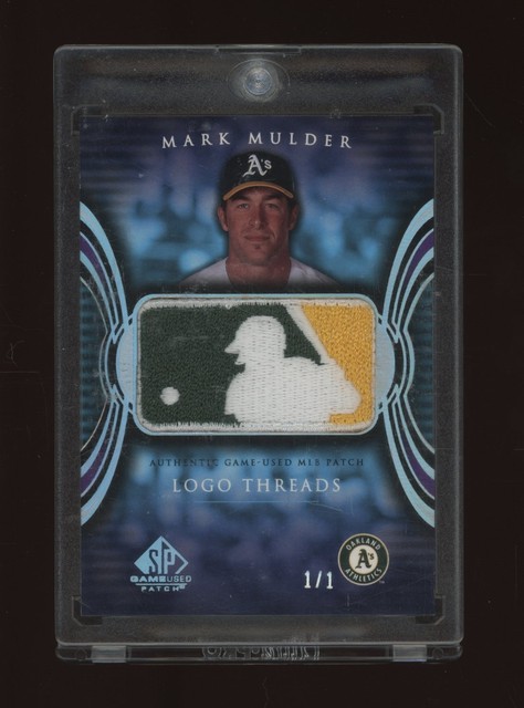 2004 SP2004 SP GAME USED PATCH Mark Mulder MLB LOGOMAN PATCH 1/1 1of1 OAKLAND A’