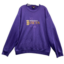 Vintage Washington Huskies Sweatshirt Men's Large University Sportswear USA Y2k