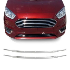 Kühlergrill Grillleisten für Ford Transit Tourneo Courier 2018-2024 Chrom 2x