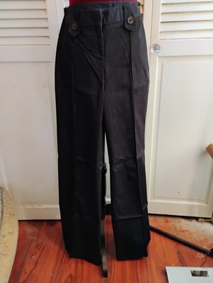 Hillard & Hanson Dark Chambray Blue Business Casual Pants, Sz: 6