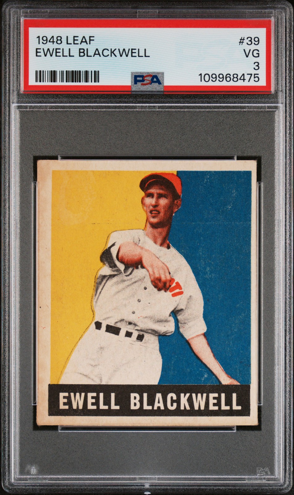 1948 LEAF #39 EWELL BLACKWELL PSA 3