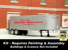 Sylvan T-023-2 HO 1:87 1951-55 Fruehauf 34ft West Coast Style Dry Van Trailer w/