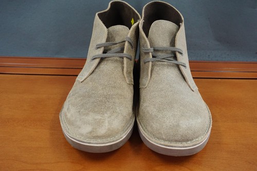 Clarks Desert Boots Mens Size 9.5 Brown Suede Leather Chukka Casual Lace Up Shoe - Picture 2 of 11