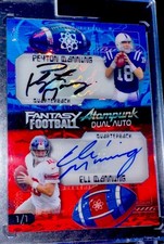 2026 Wild Card 1/1 Dual Auto Peyton Manning /...