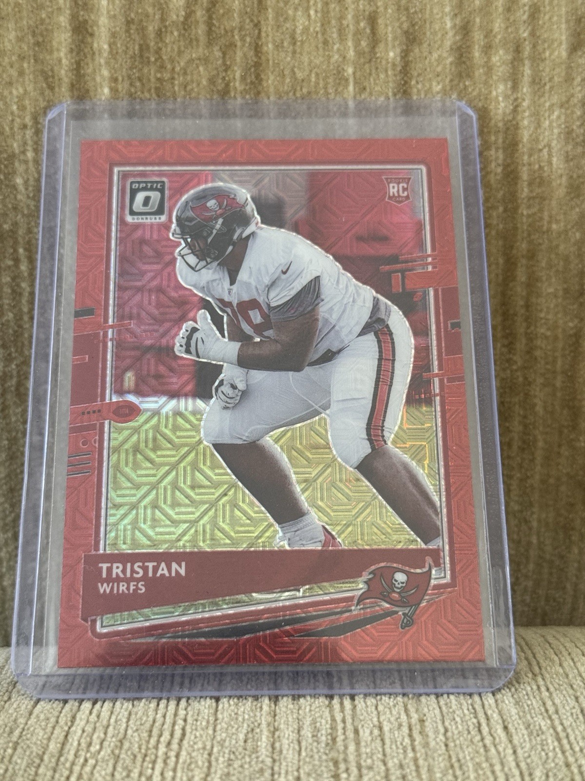 Tristan Wirfs Panini Donruss Optic #129 Red Mojo