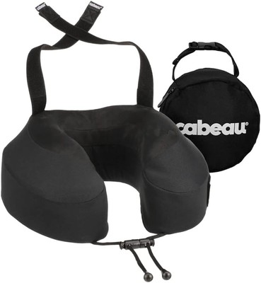 Cabeau Evolution S3 Reisekissen - Gurte für Flugzeugsitz - (Jet Black)