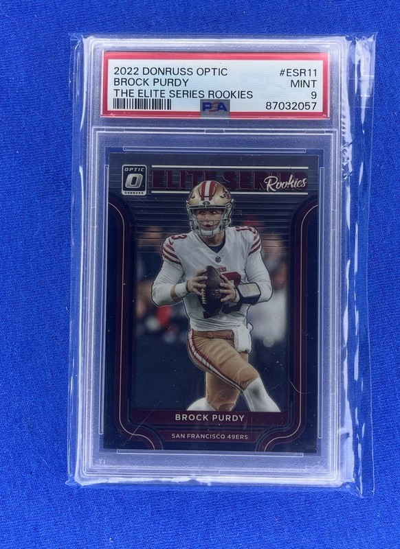 2022 Panini Donruss Optic The Elite Series Rookies Brock Purdy #ESR-11 PSA 9