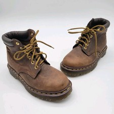 Vintage Dr. Martens 939 Ben Y2K Brown Leather Combat Womens Boots Size UK 5
