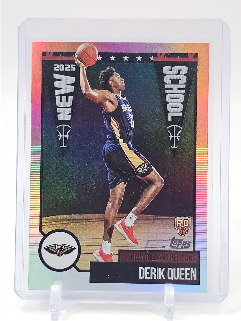 DERIK QUEEN 2025-26 TOPPS FLAGSHIP NEW SCHOOL ROOKIE RAINBOW RC Q3292