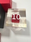 NEW in Box WELLS FARGO 10 Years Anniversary Employee Service Acrylic Cube & Pin — photo 3