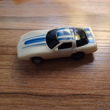 TYCO CORVETTE GLOW IN THE DARK BLUE STRIPE SLOT CAR TESTED, AFX Compatible