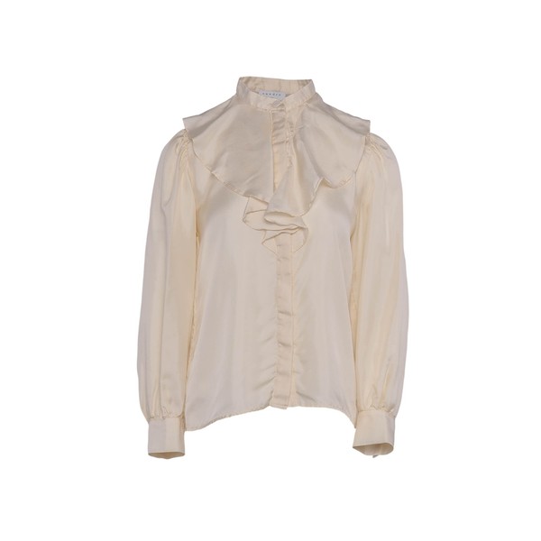Sandro Paris Damen Bluse Beige 100% Seide SFPCM00514 Gr. 0 Xs-image