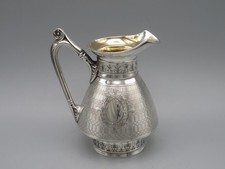 Milchk&auml;nnchen - versilbert  / innenvergoldet - Birmingham 1878 - ELKINGTON #1423