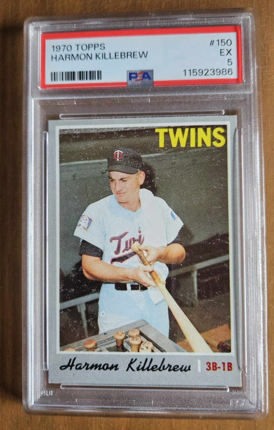 1970 Topps Baseball # 150 Harmon Killebrew Minnesota Twins PSA 5 EX