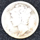 1925-S GOOD Mercury Dime, 90% SILVER!