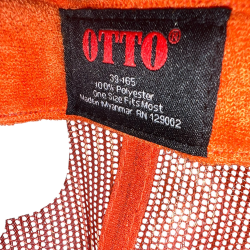 Bass Pro Shops Trucker Hat Mesh Snapback Adjustable Fishing Otto Orange NEW - Picture 4 of 6
