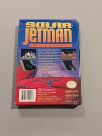 Solar Jetman: Hunt for the Golden Warpship (NES) Nintendo - Box + Manual, TESTED