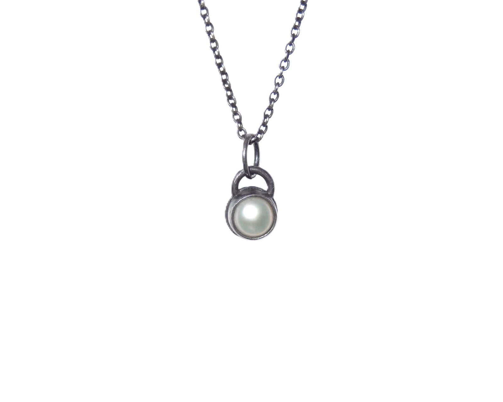 Dainty Hand Crafted Solid Sterling Silver Mini Pe… - image 1