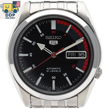 SEIKO 5 Vintage Automatic 7S26-01V0 Day-Date Men's Black Dial Japan Mint w/Box
