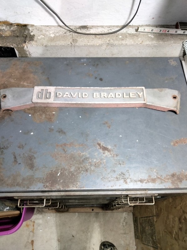 David Bradley Emblem Name Plate Tractor Equipment Farm