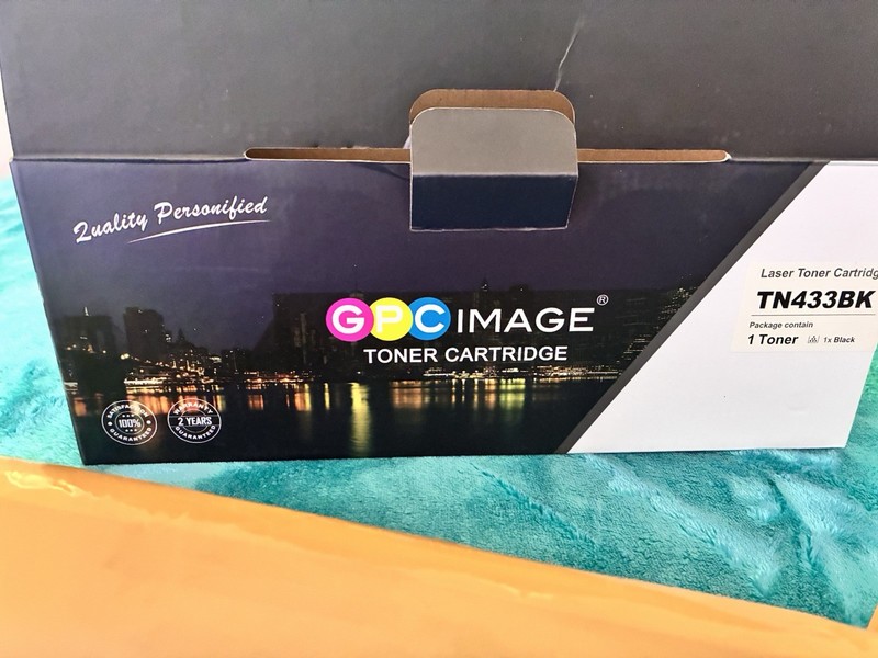 GPC Image TN433BK Black Laser Toner Cartridge Compatible for Brother