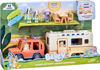 Bluey Ultimate Caravan Adventure Spielset & Figuren Neu Kinder Weihnachtsgeschenk Alter 3+