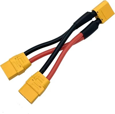 NUOFANY XT90H XT-90 Plug Parallel Battery Connector Cable XT90 Connector Style Parallel