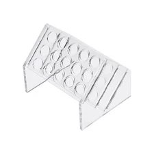 Slant Rack Acrylic Test Tube Holder 15 Well for 10ml/15ml Centrifuge Tubes