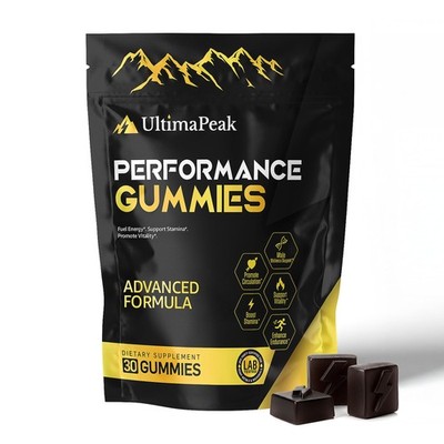 Shilajit Gummies Ashwagandha Trace Minerals Fulvic Acid 30 Count UltimaPeak