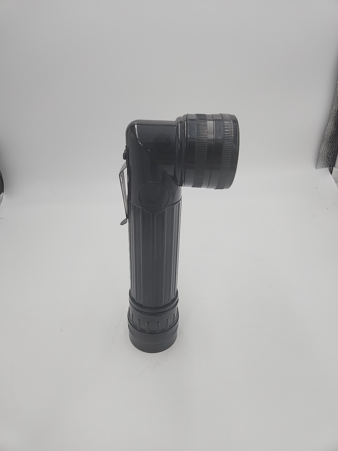 Angle Head Combat Flashlight Tactical Plastic D-Cell Battery with 3 Color Lenses