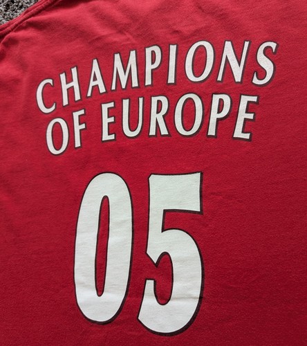 Liverpool Champions Of Europe Again T-Shirt Size XL LFC Official Merch Rare - Imagen 7 de 9